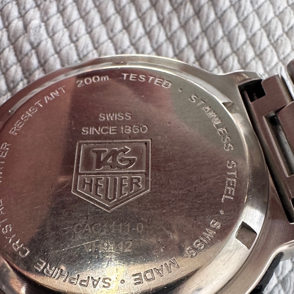 Tag Heuer Stainless Steel Silver Chronograph Watch - Picture 6 of 8